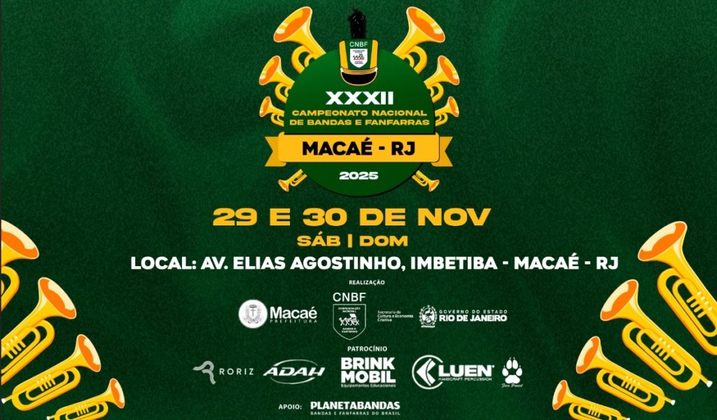 Macaé vai vibrar: a lista de participantes e a programação do XXXII Campeonato Nacional já estão publicadas!